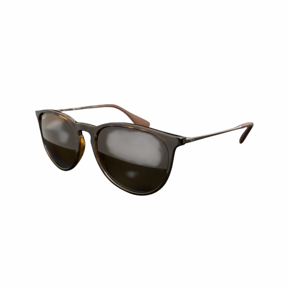 Ray-ban Erika Polarized Sunglasses Polished Brown Light Havana w Brown Case Used - Picture 2 of 12